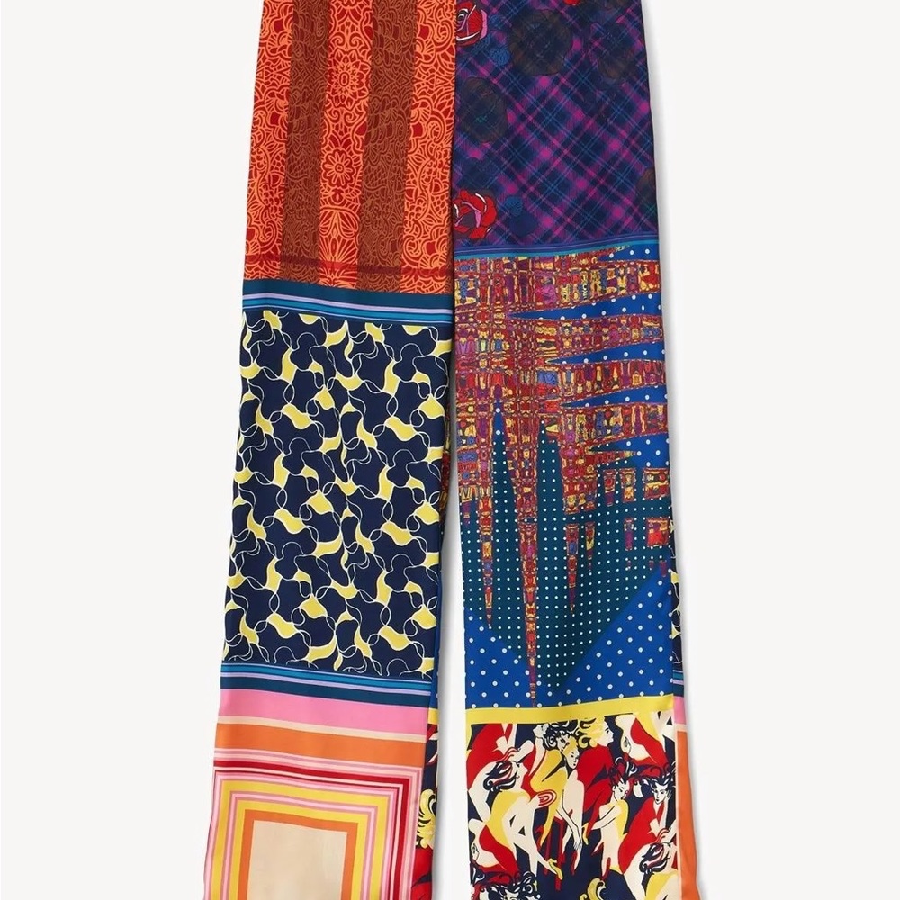 STAUD Multicolor Patchwork Pants - Picture 13 of 16